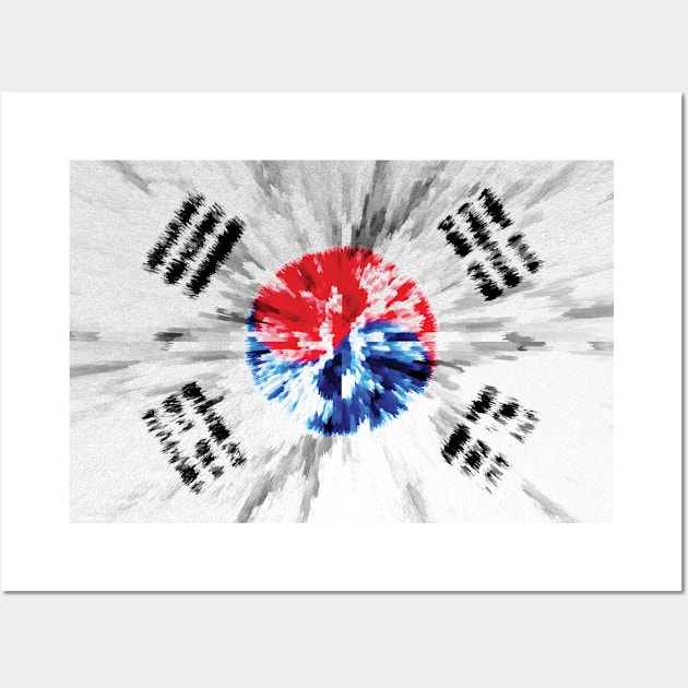 Extruded flag of South Korea Wall Art by DrPen